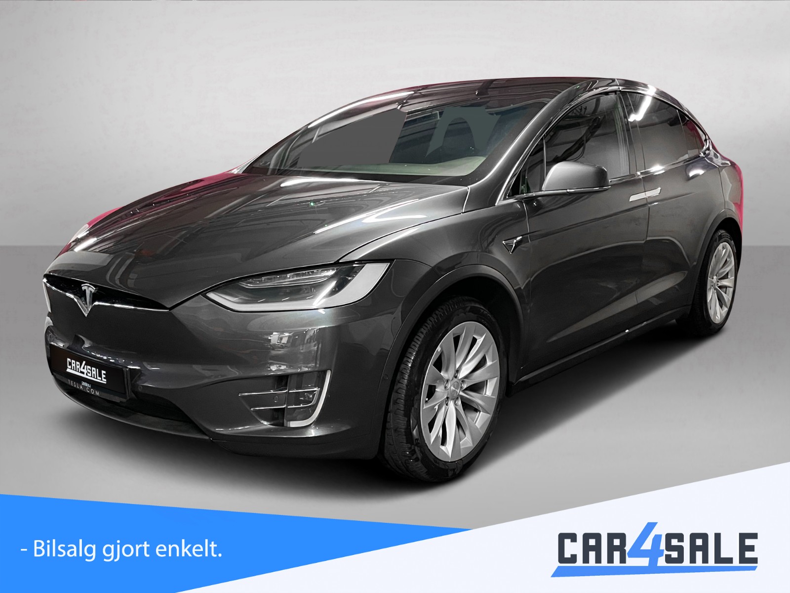 Forsidebilde av Tesla Model X 2017 75D/ EAP/ Skinn/ Karbon/ Utvidet Garanti Des 2025/ Krok