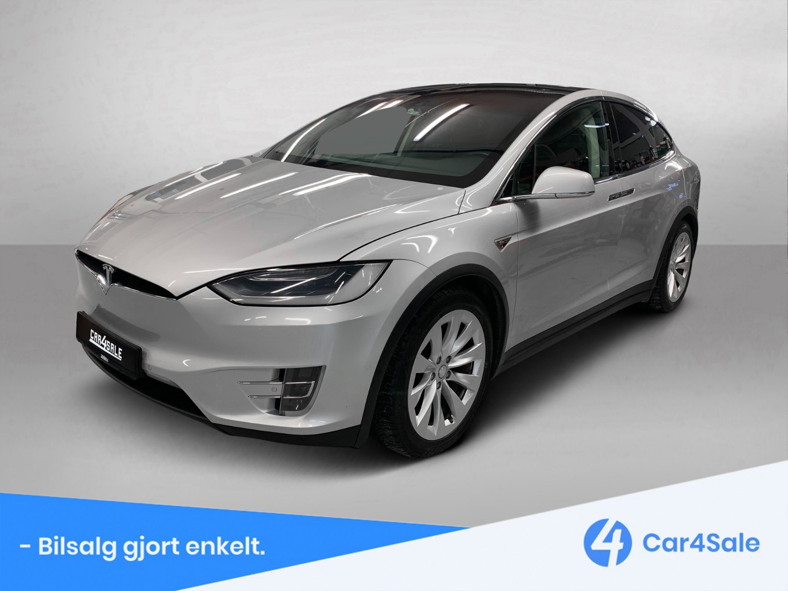 Forsidebilde av Tesla Model X 2016 90D 6 Seter/ Krok/ Vinter/ Skinn/ P.Varm/ AP/ EU07.2026