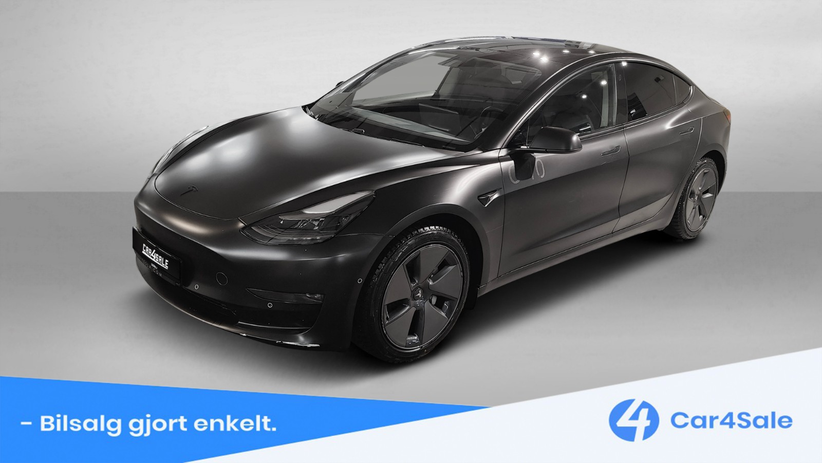 Forsidebilde av Tesla Model 3 2021 Long Range AWD 614km/ Premium / Krok / Foliert / 1-Eier