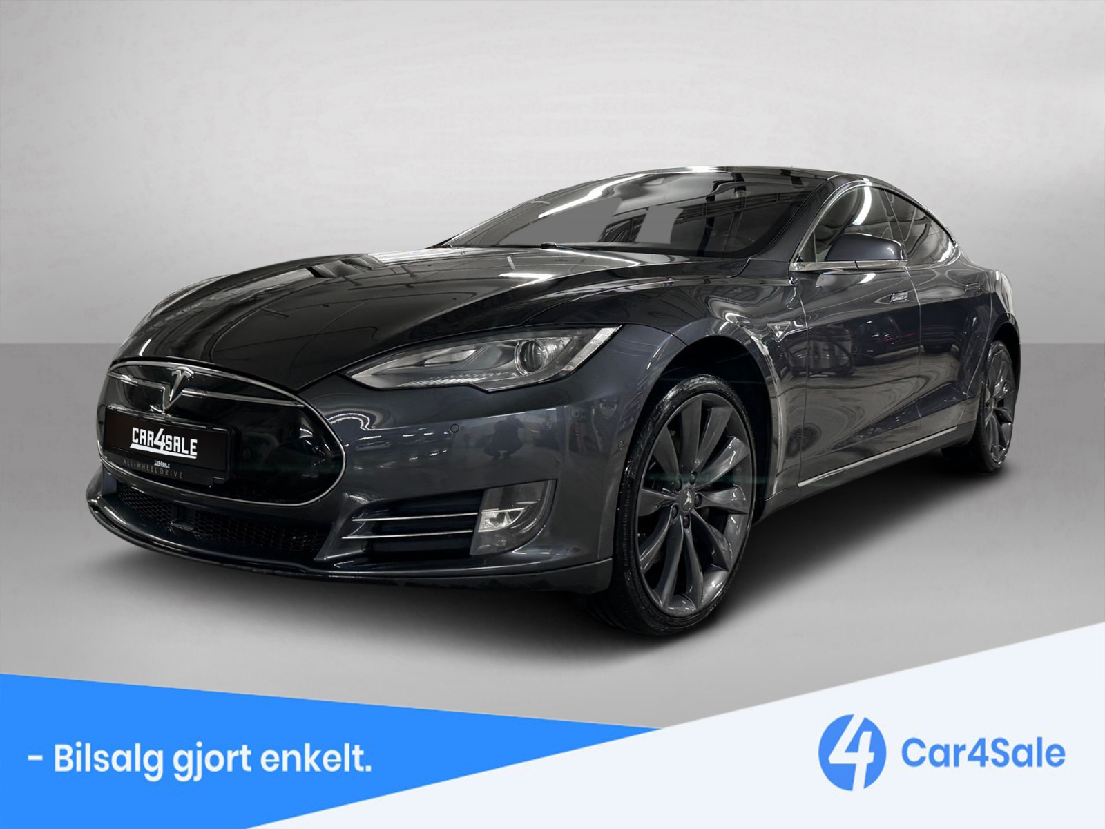 Forsidebilde av Tesla Model S 2016 85D / Skinn/ 21" / EU25 / CCS / Gratis lading. AP/ Luft