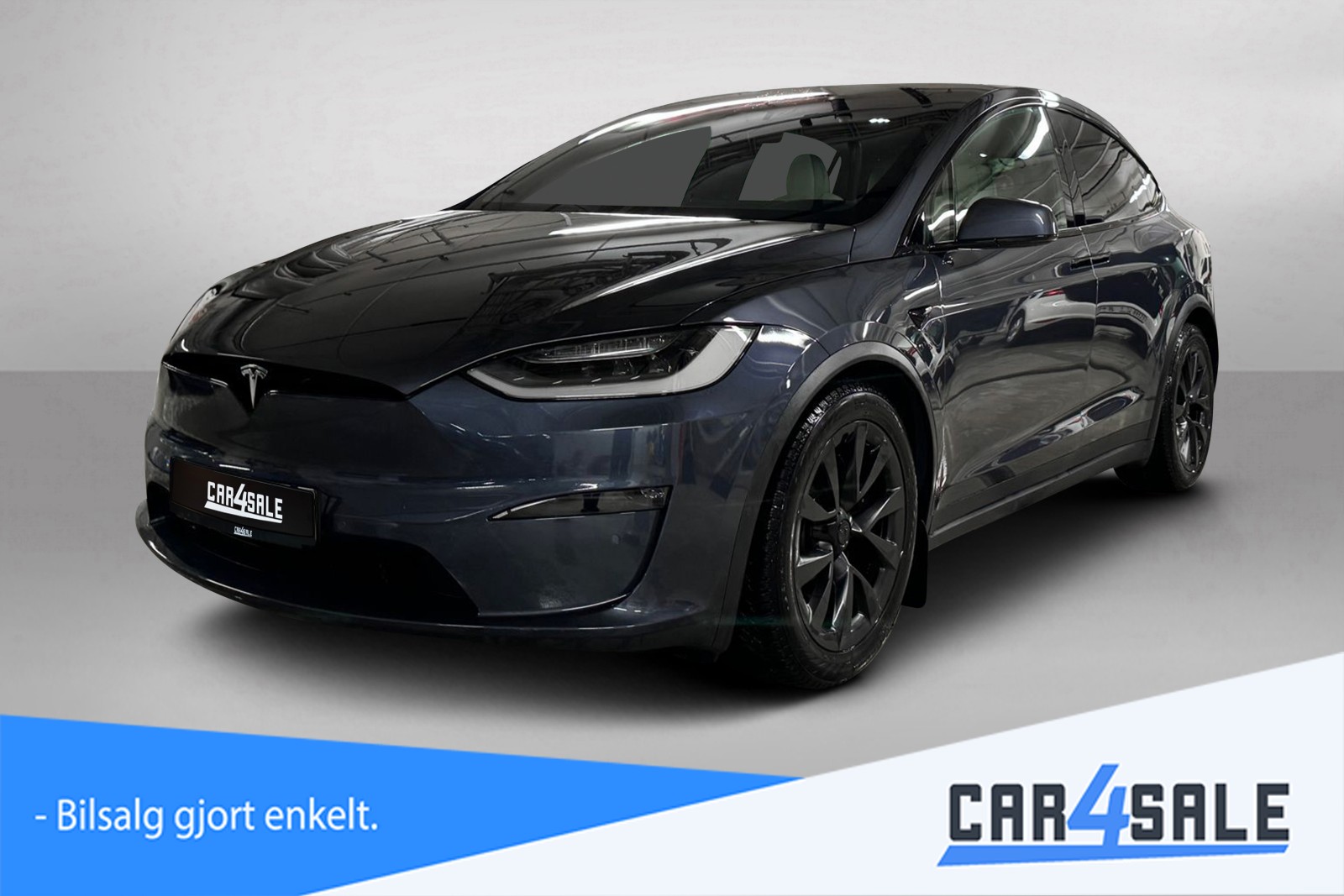 Forsidebilde av Tesla Model X 2023 Plaid 1020hk 6-seter / 543km / 20"S+V / AP/ Krok/ Norsk