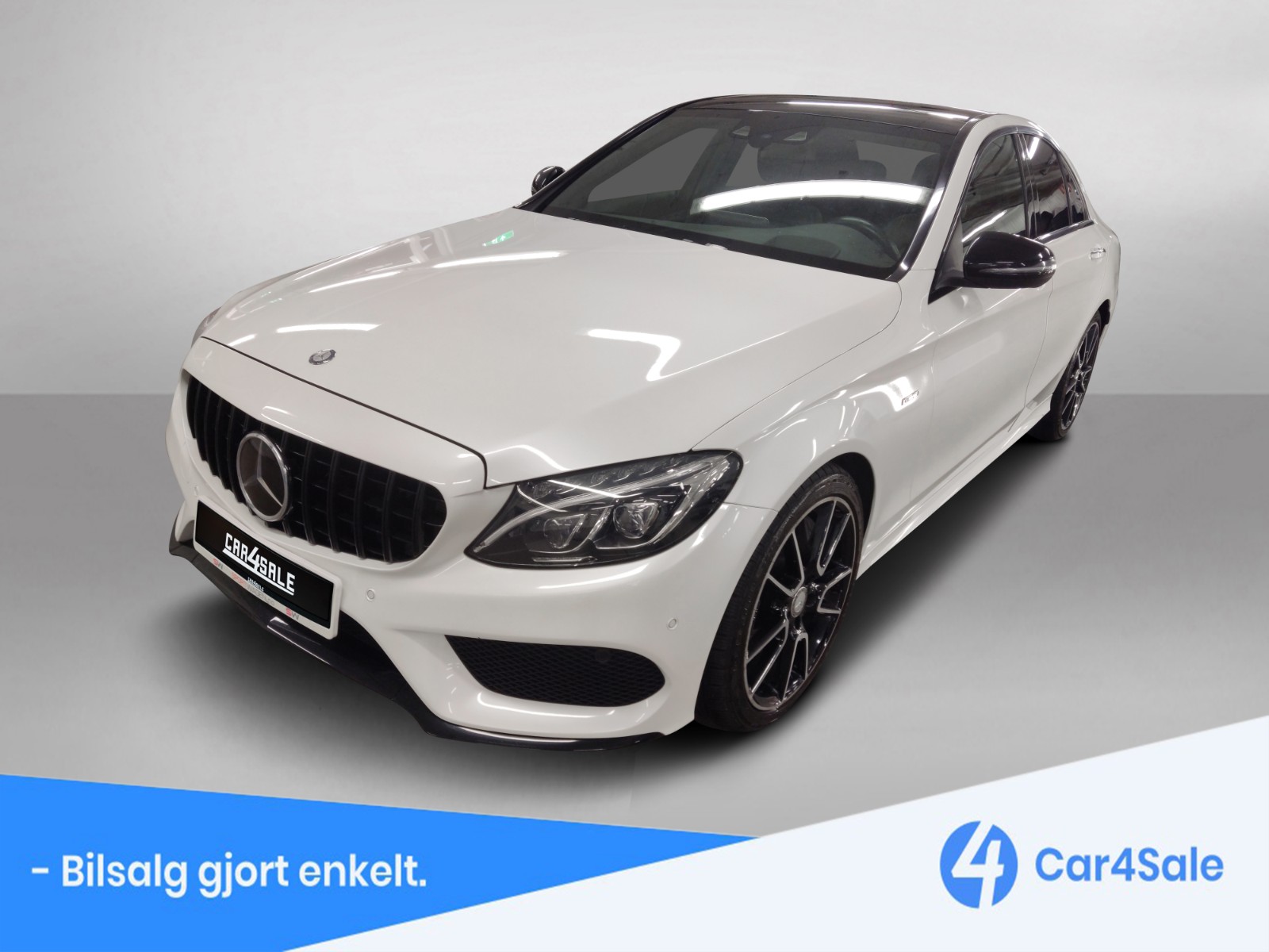 Forsidebilde av Mercedes-Benz C-Klasse 2016 450 AMG 4Matic / Burmester / Memory / Soltak / ACC+++++