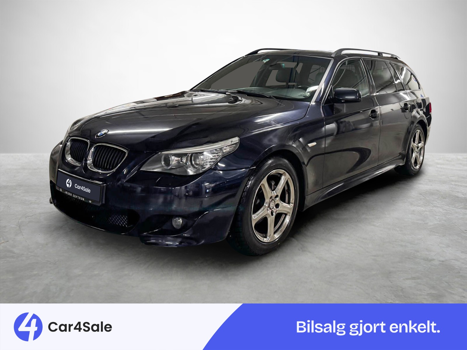 Forsidebilde av BMW 5-serie 2009 520d 177hk 2*M sport / Navi Pro / Skinn / Soltak / Krok